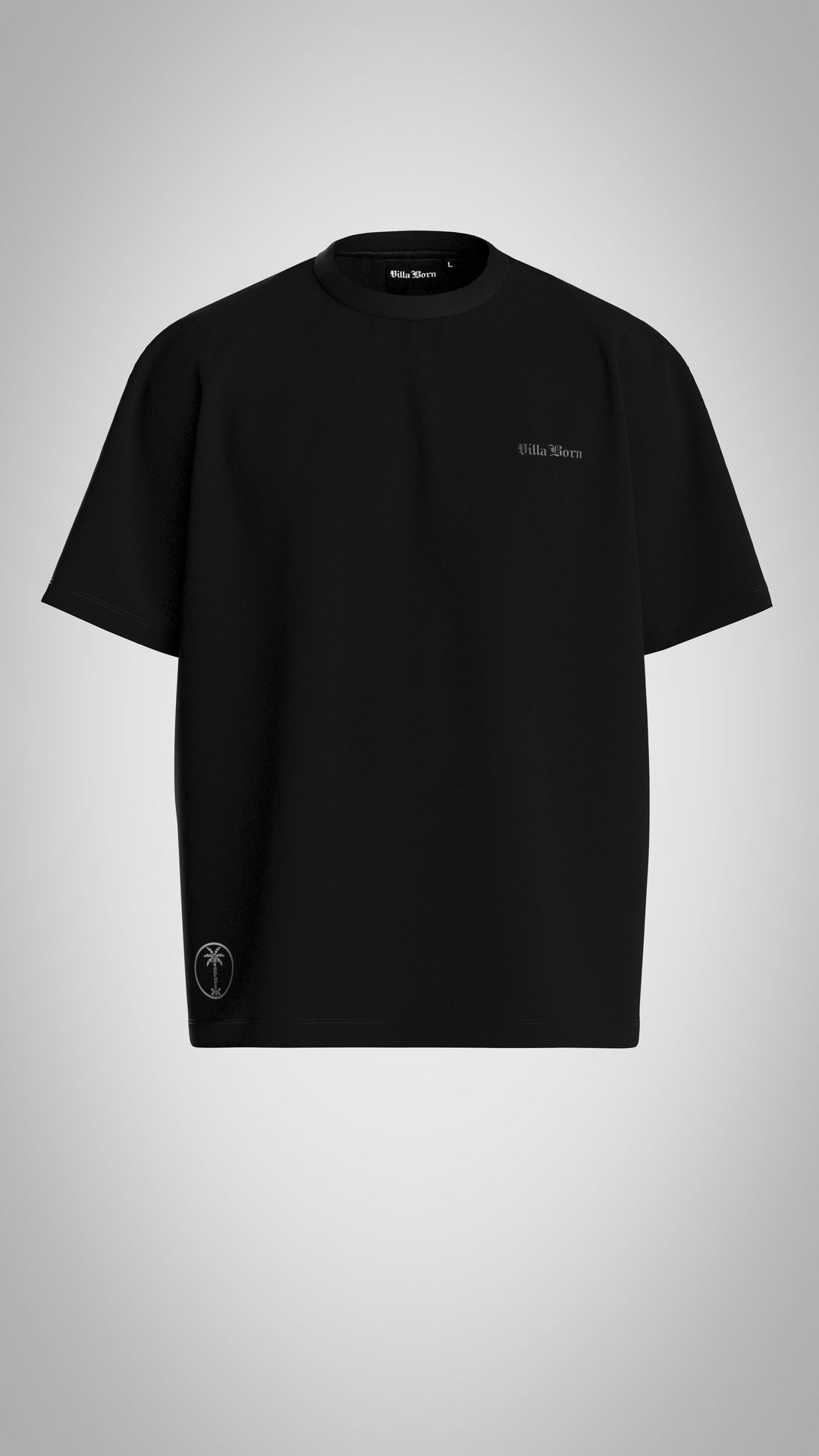HERITAGE PALM/KEY TEE - BLACK/GRAY