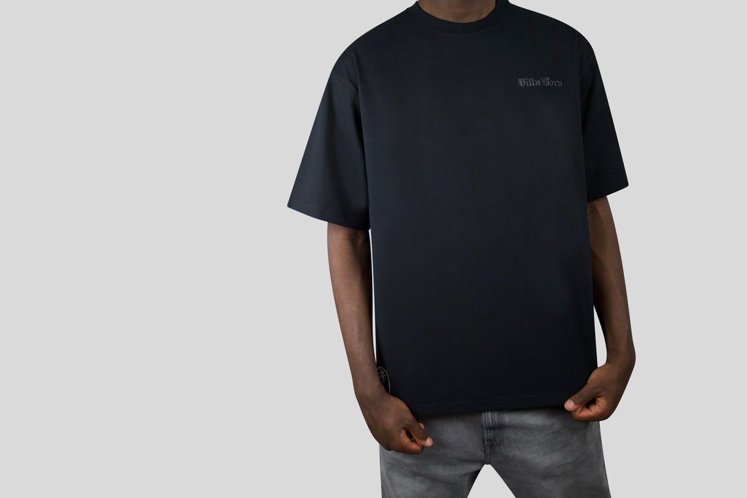 HERITAGE PALM/KEY TEE - BLACK/GRAY