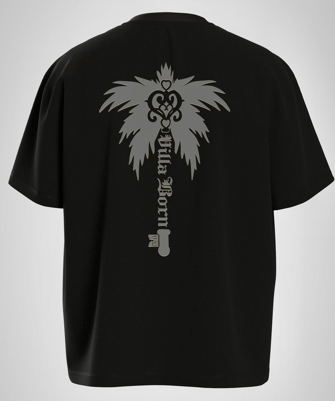 VILLA BORN WINGED KEY TEE  - BLACK/GRAY