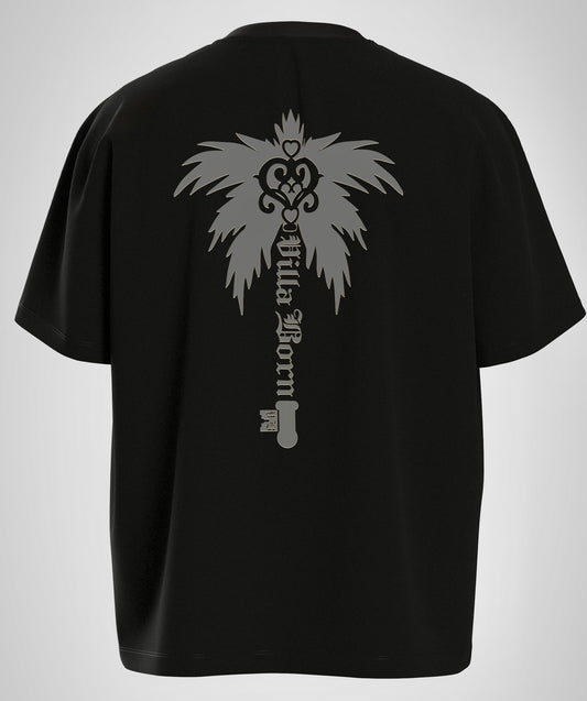 VILLA BORN WINGED KEY TEE  - BLACK/GRAY