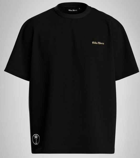 VILLA BORN WINGED KEY TEE  - BLACK/GOLD