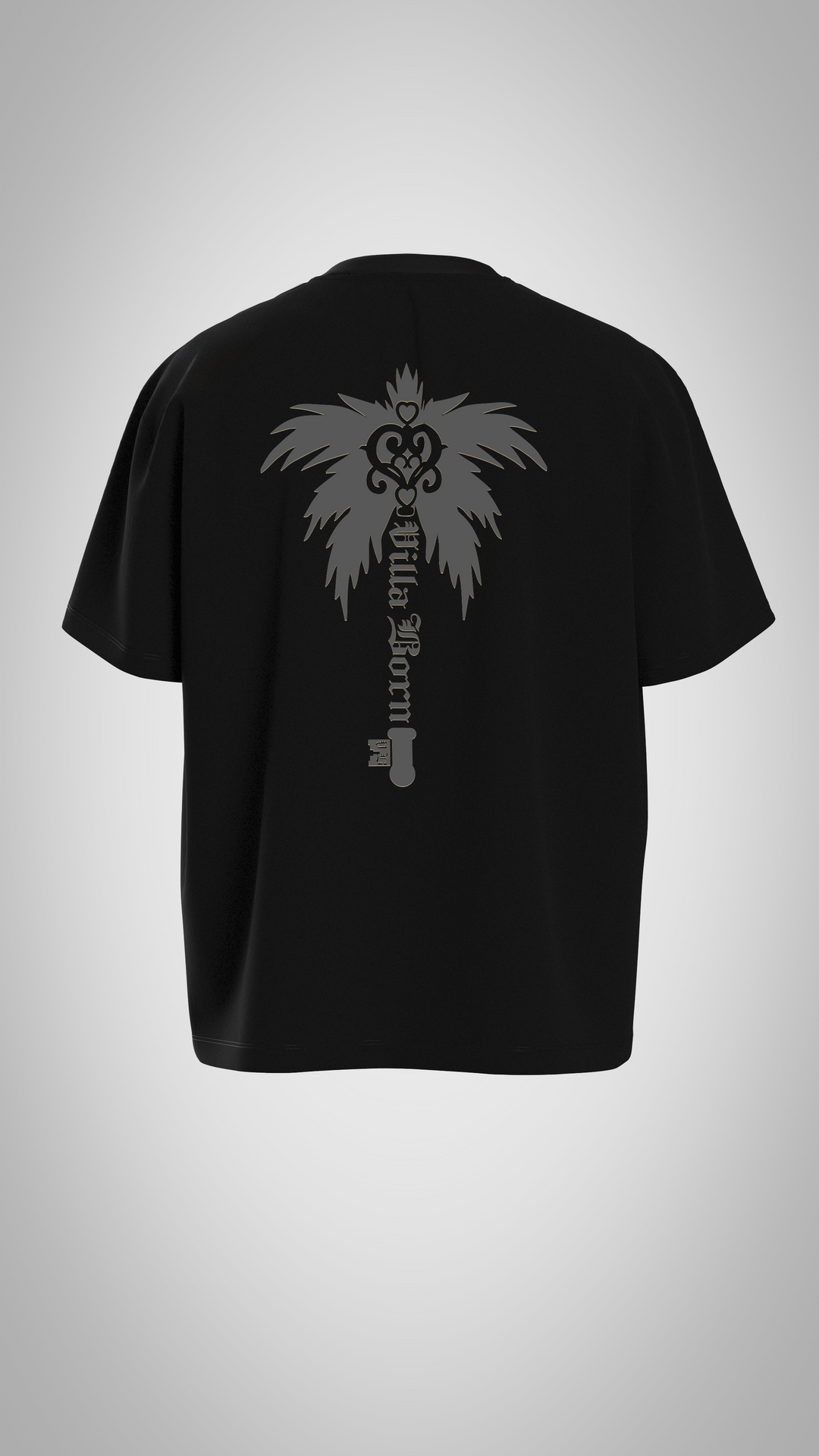 HERITAGE PALM/KEY TEE - BLACK/GRAY