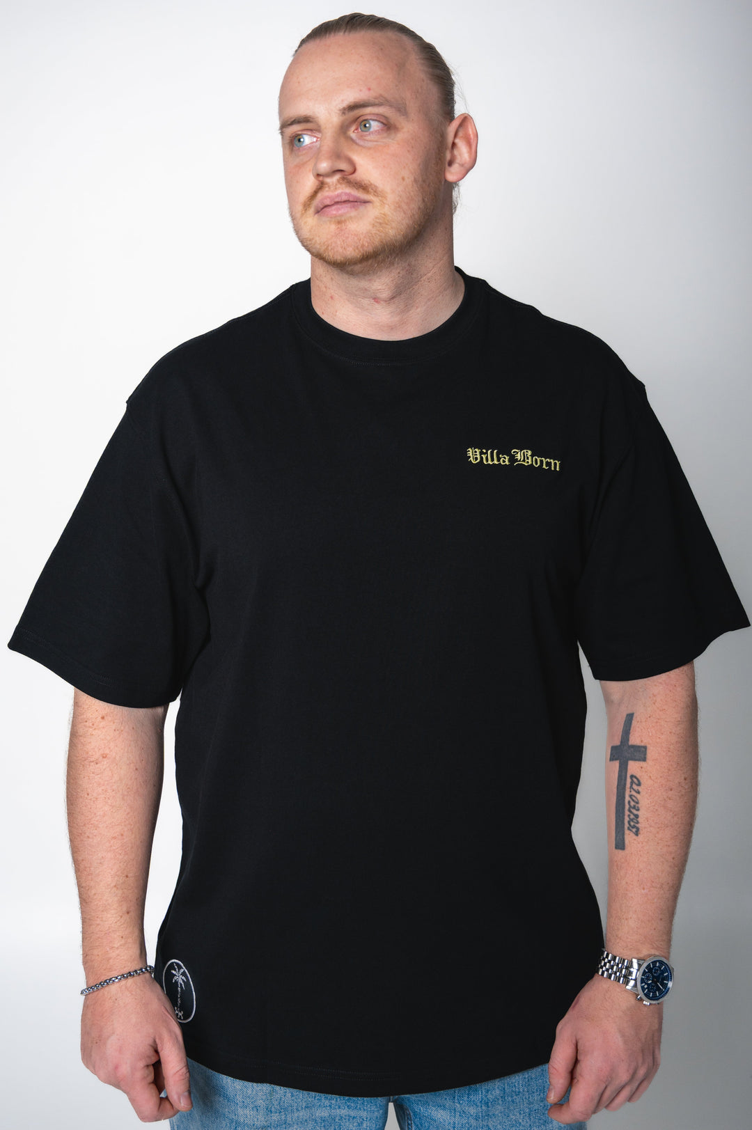 VILLA BORN WINGED KEY TEE  - BLACK/GOLD