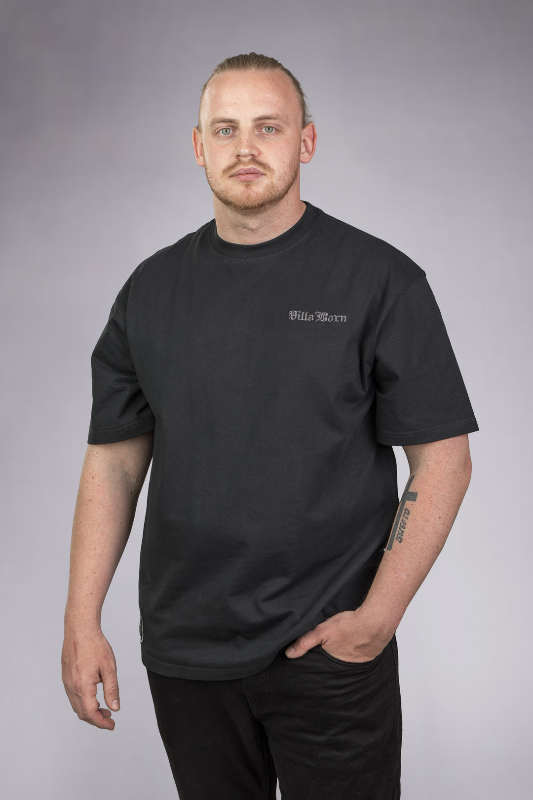 VILLA BORN WINGED KEY TEE  - BLACK/GRAY