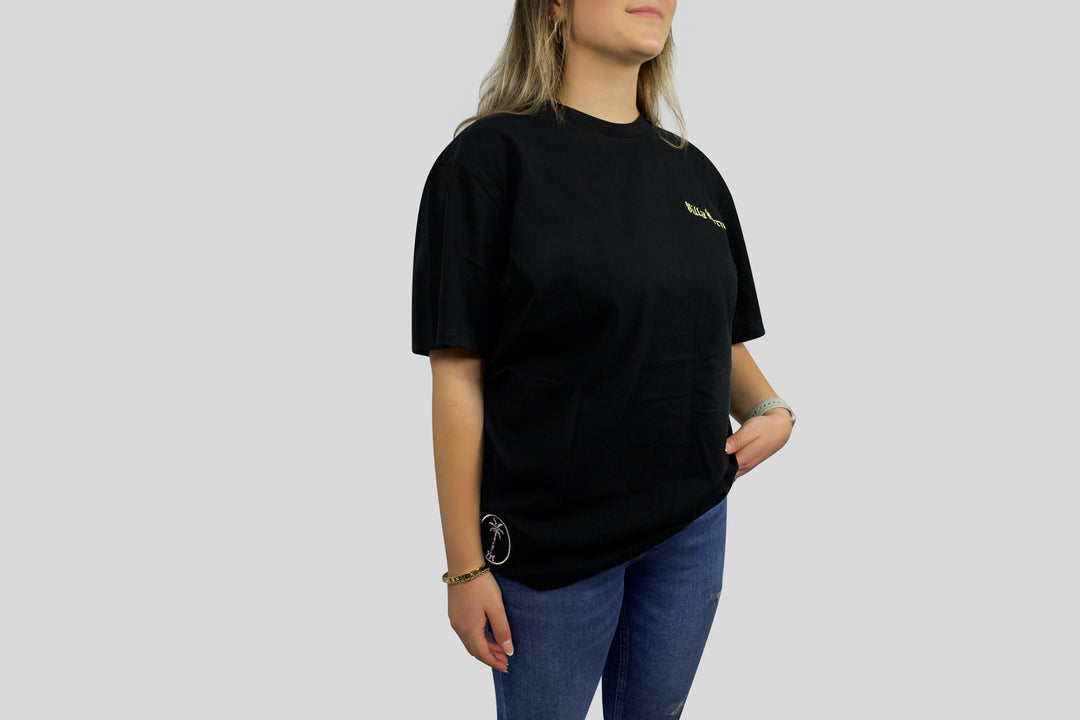 HERITAGE PALM/KEY T-SHIRT - BLACK/GOLD
