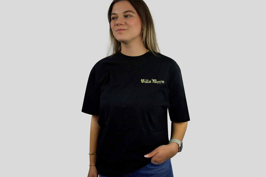 HERITAGE PALM/KEY T-SHIRT - BLACK/GOLD