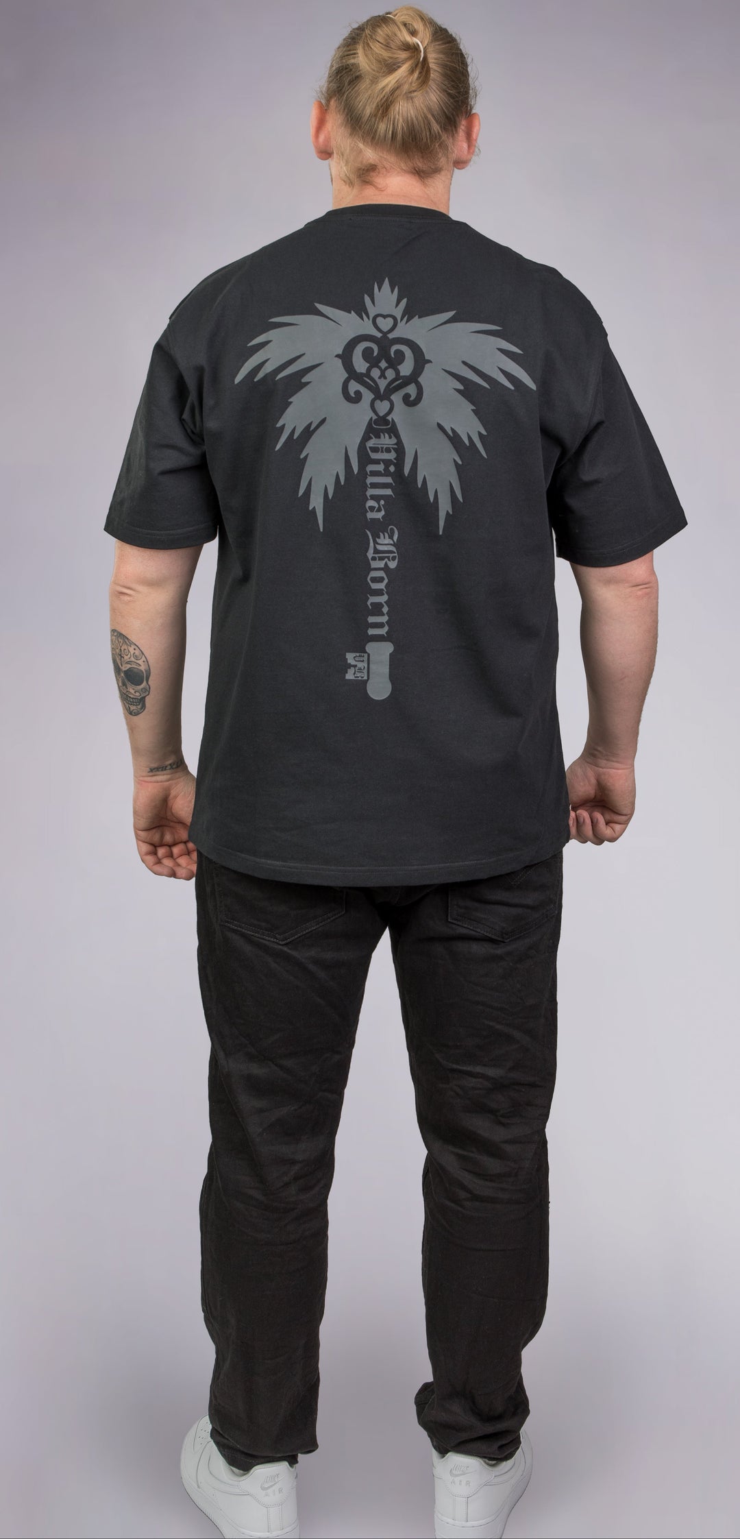 VILLA BORN WINGED KEY TEE  - BLACK/GRAY