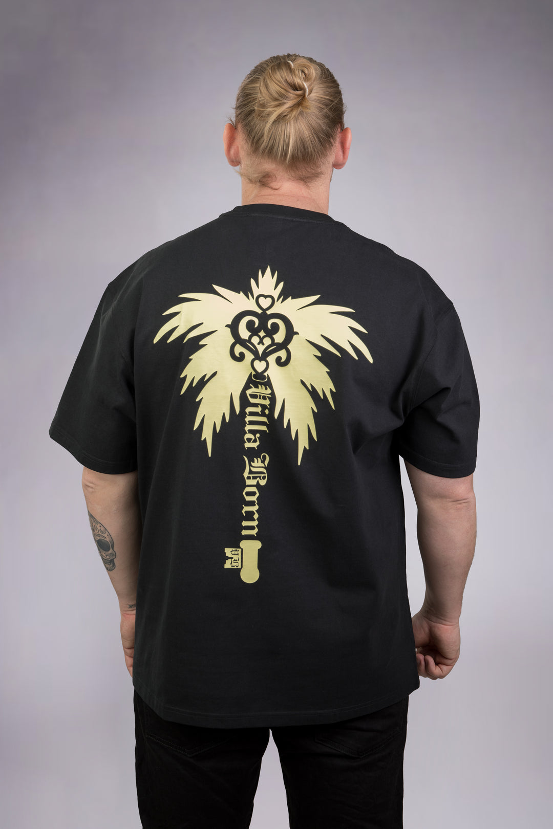 VILLA BORN WINGED KEY TEE  - BLACK/GOLD